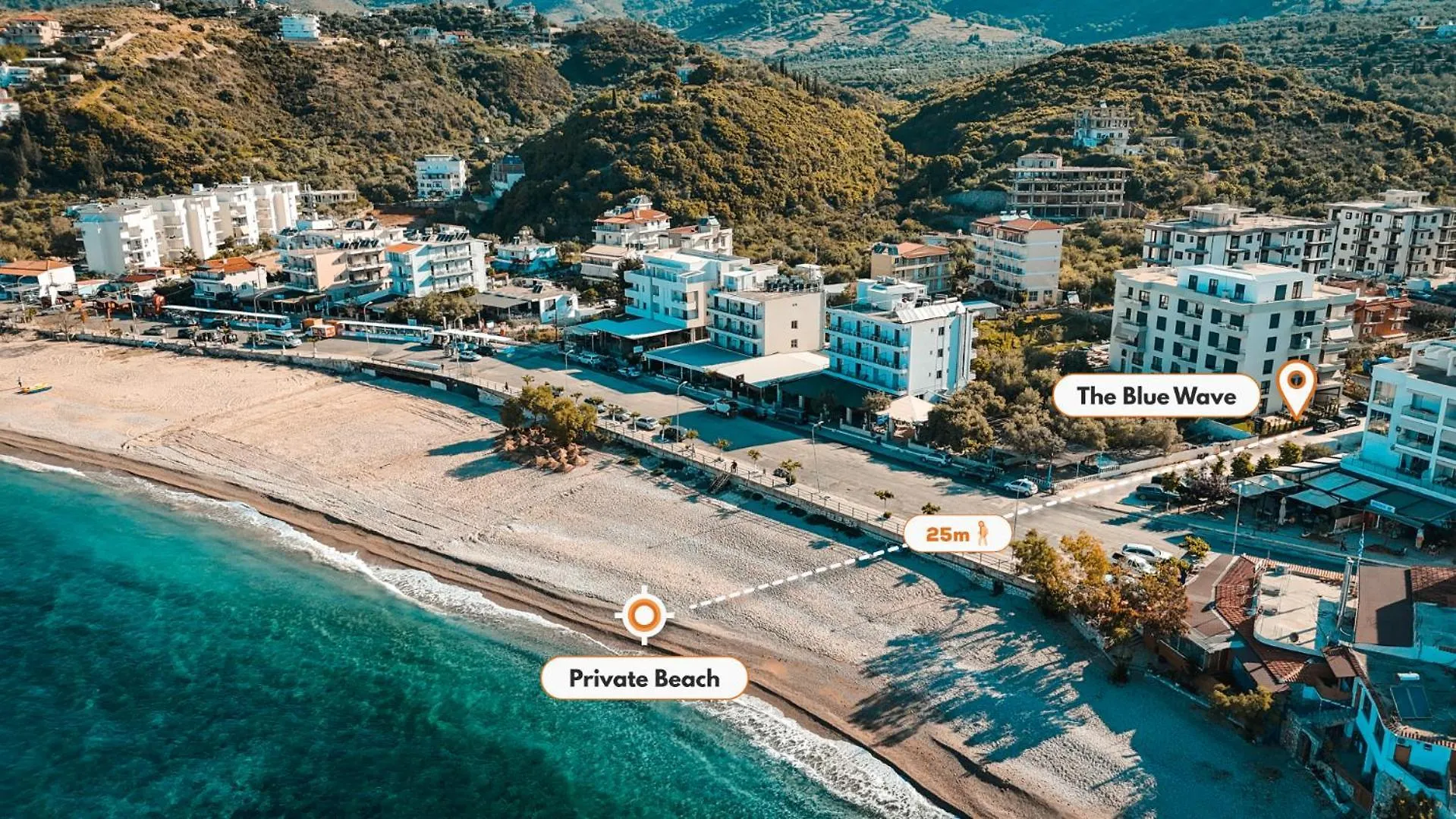 ****  The Blue Wave Hotel Himarë Albanien